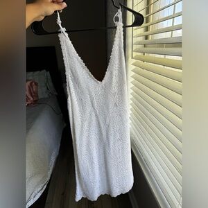 Aerie swim beach bikini cover up size small white lace